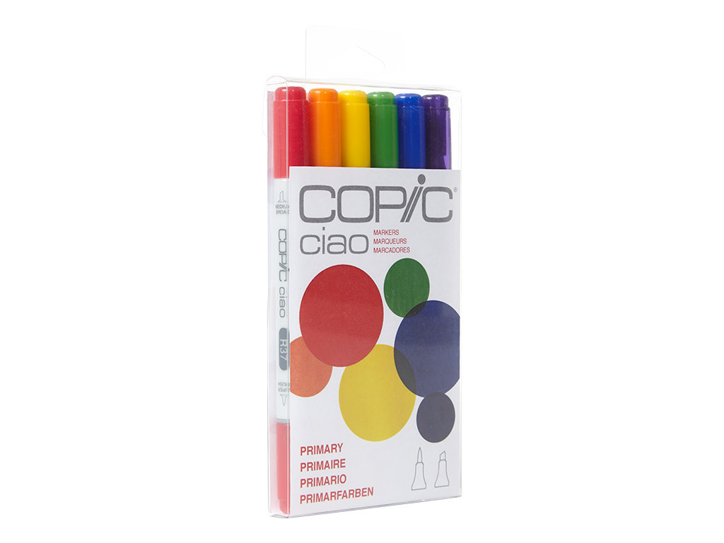 Copic Ciao Set 6pc Primary Tones **ND**