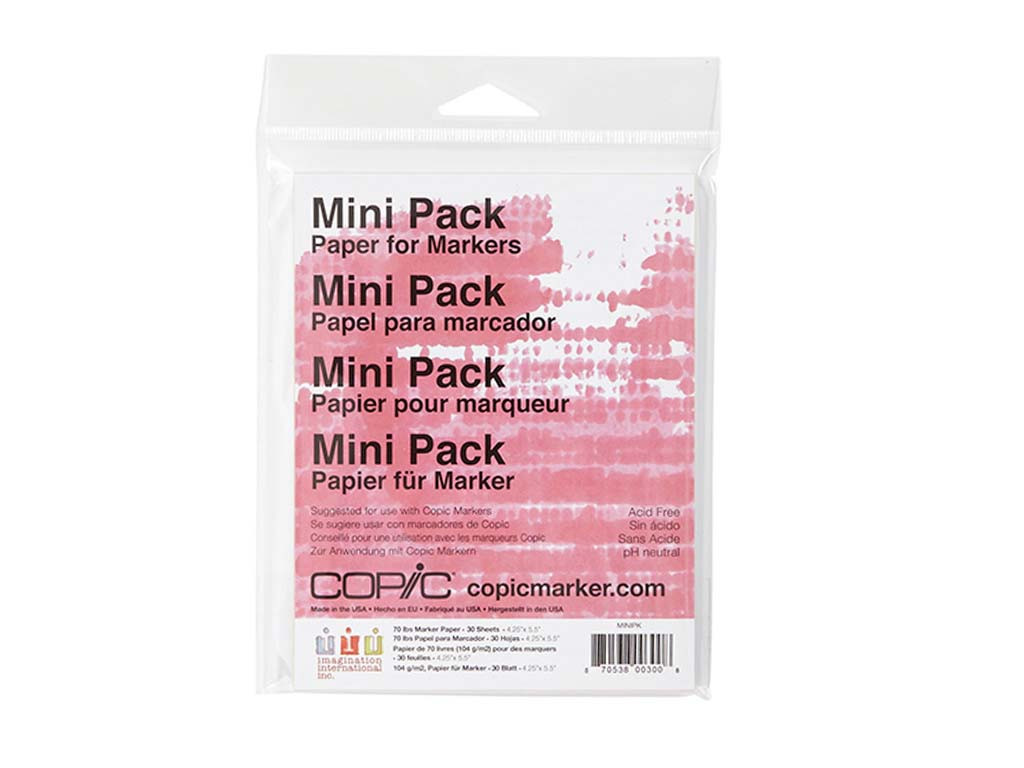 Copic Mini Pack Paper for Markers 4.25x5.5 30shts 70lb **ND**