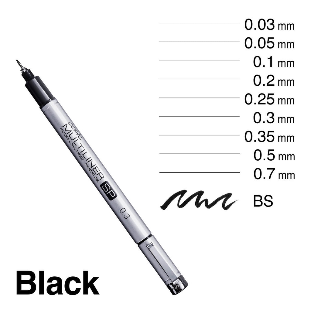Copic Multiliner SP 0.2 Black **ND**
