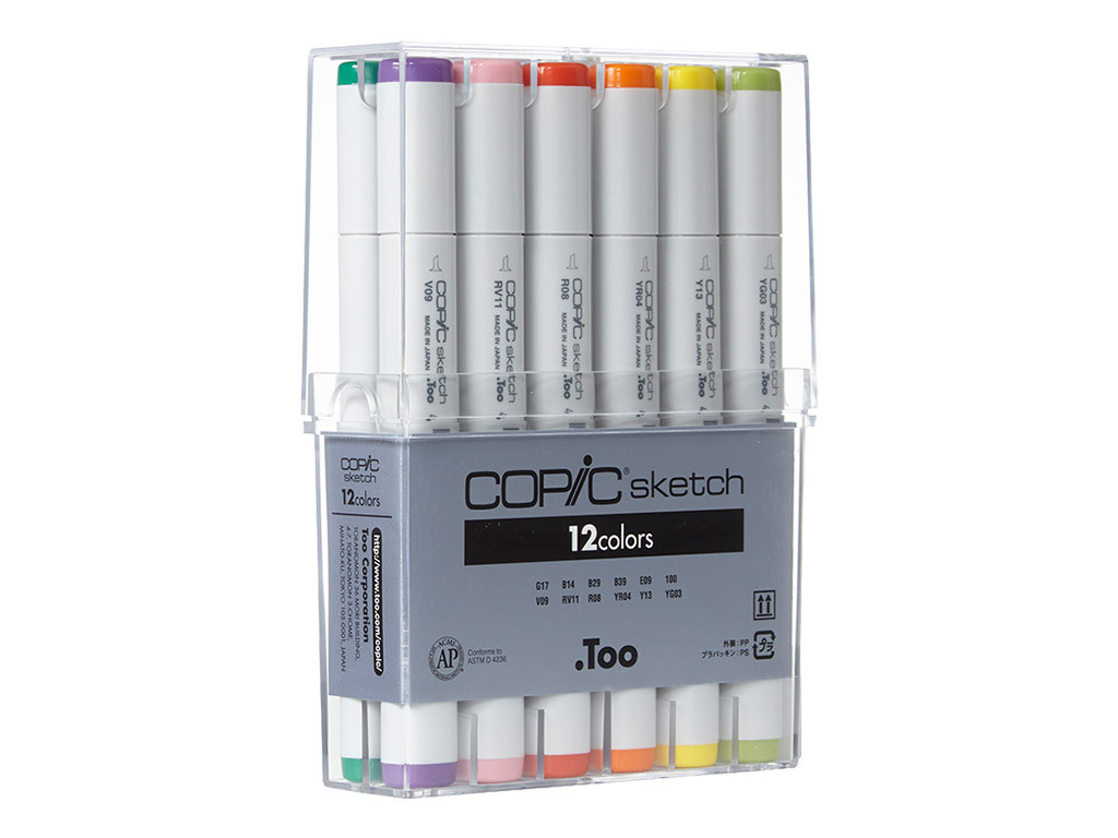 Copic Sketch Set 12pc Basic **ND**