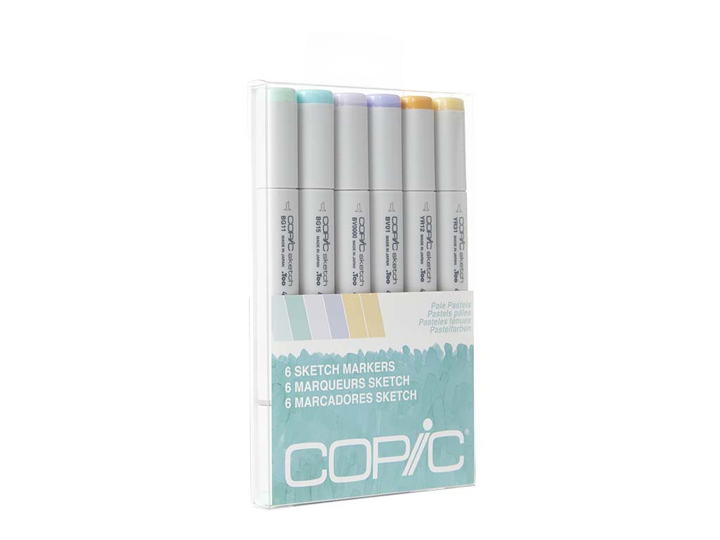 Copic Sketch Set 6pc Pale Pastels **ND**