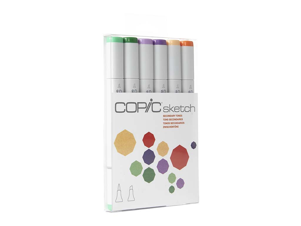 Copic Sketch Set 6pc Secondary Tones **ND**