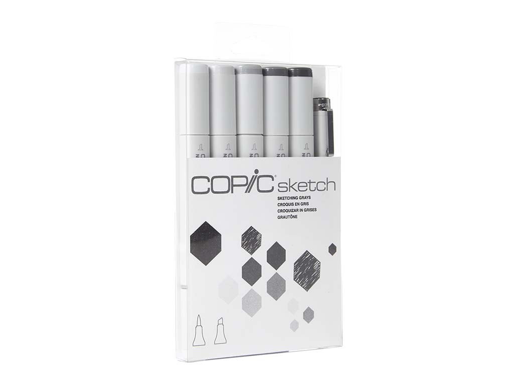 Copic Sketch Set 6pc Sketching Greys **ND**