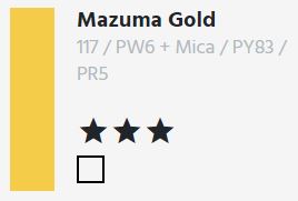 Daler Rowney FW Pearl Inks 1oz Mazuma Gold