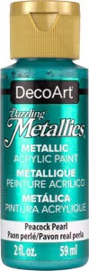 DecoArt Dazzling Metallics Peacock Pearl 2oz**ND**