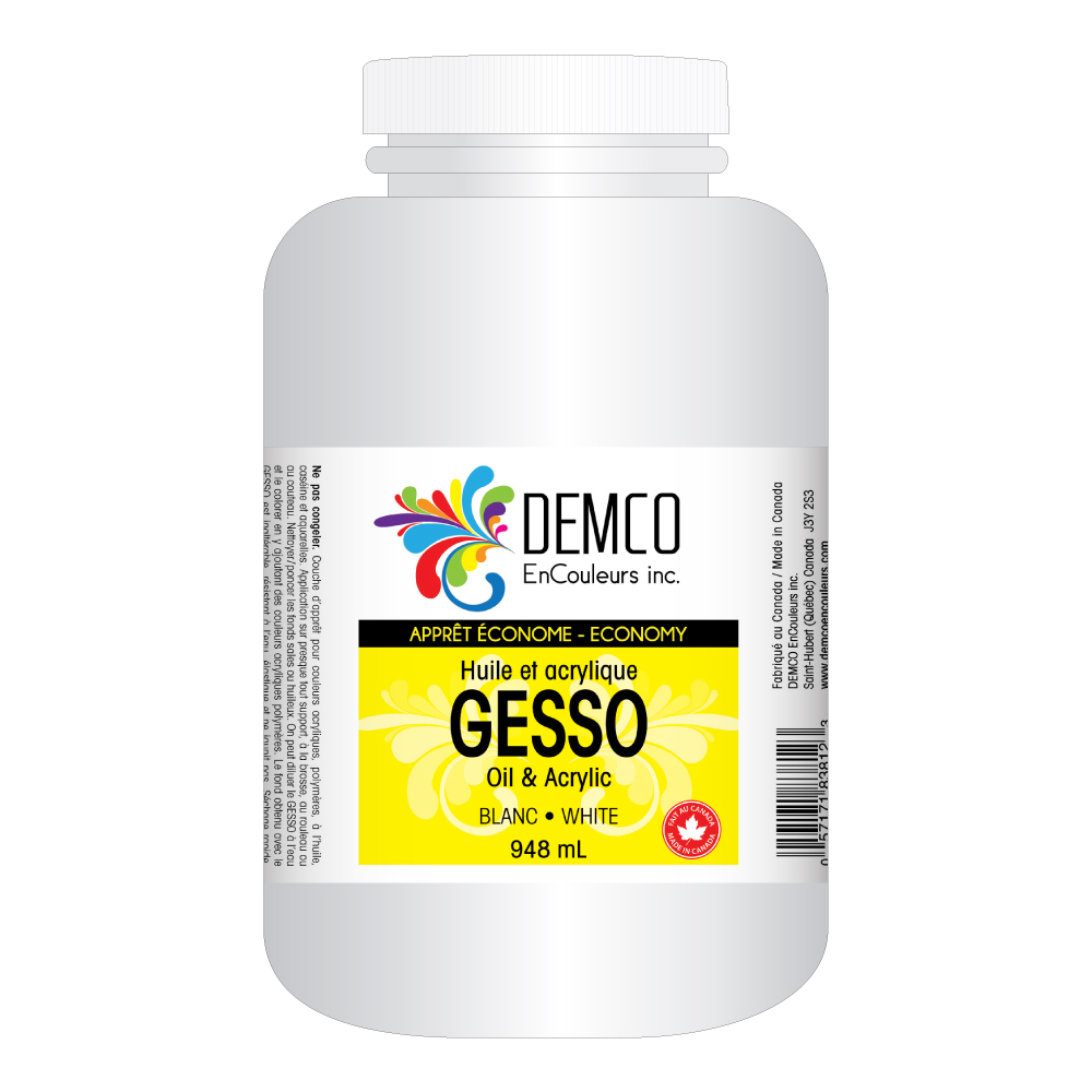 Demco Economy Gesso White 3.6 litres (Gallon)