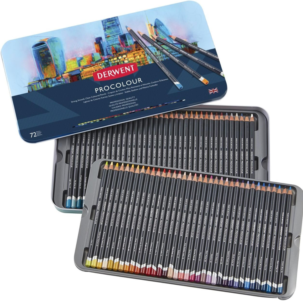 Derwent Procolour Professional Coloured Pencils Set of 72