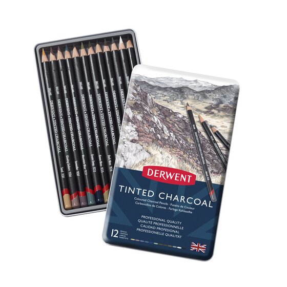 Derwent Tinted Charcoal Set 12 Tints (2301690)