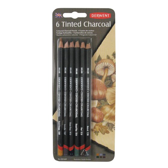 Derwent Tinted Charcoal Set 6 Tints (2301689)