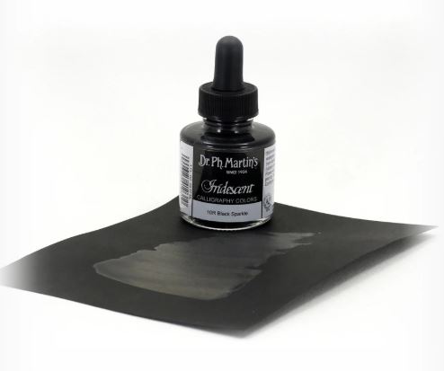 Dr.PH Martin's Iridescent Calligraphy Colours Black Sparkle *ND*