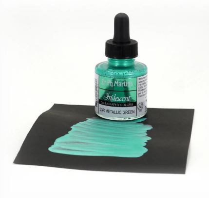 Dr.PH Martin's Iridescent Calligraphy Colours Metallic Green *ND*