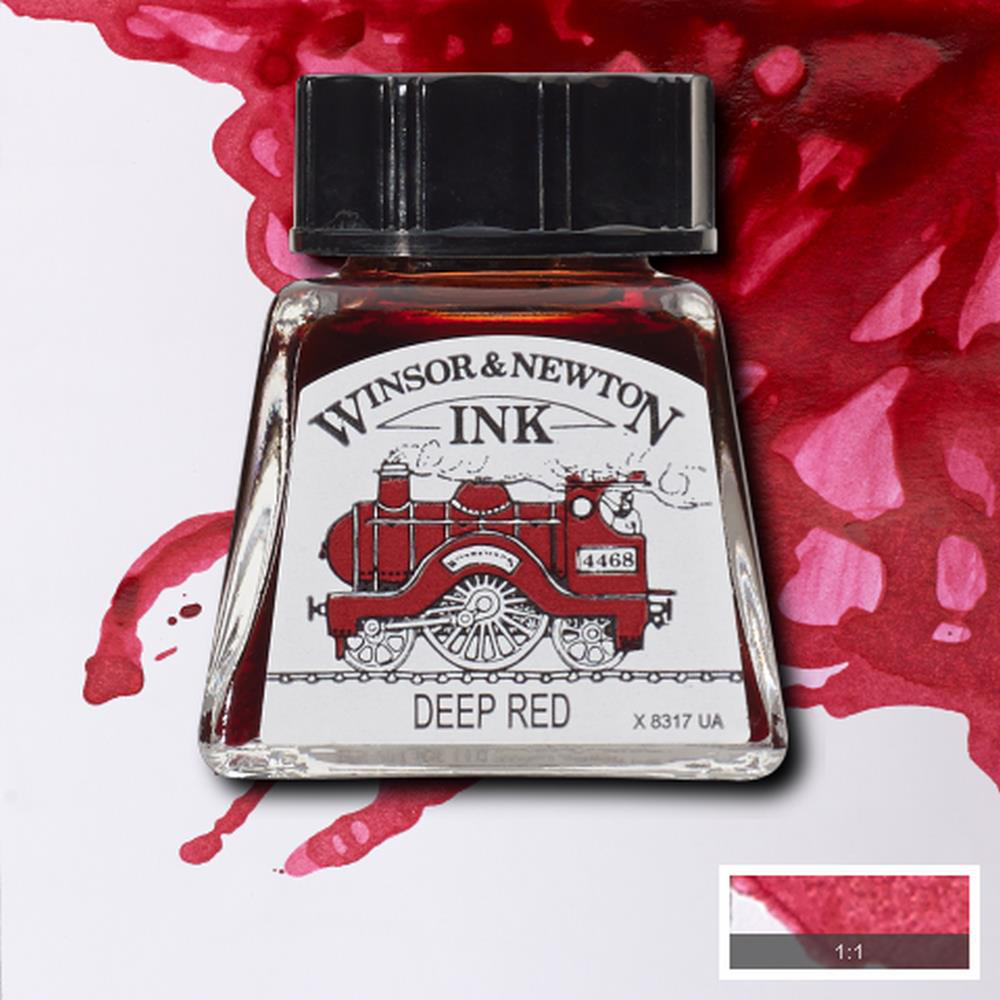 Winsor & Newton Drawing Ink 14ml Deep Red