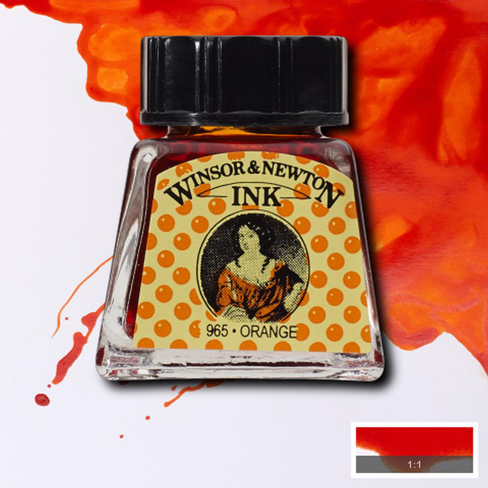 Winsor & Newton Drawing Ink 14ml Orange 