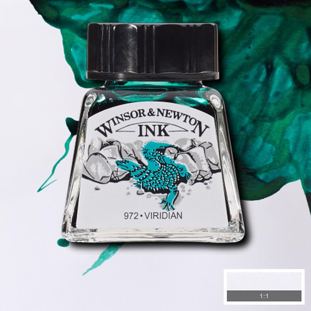Winsor & Newton Drawing Ink 14ml Viridian 