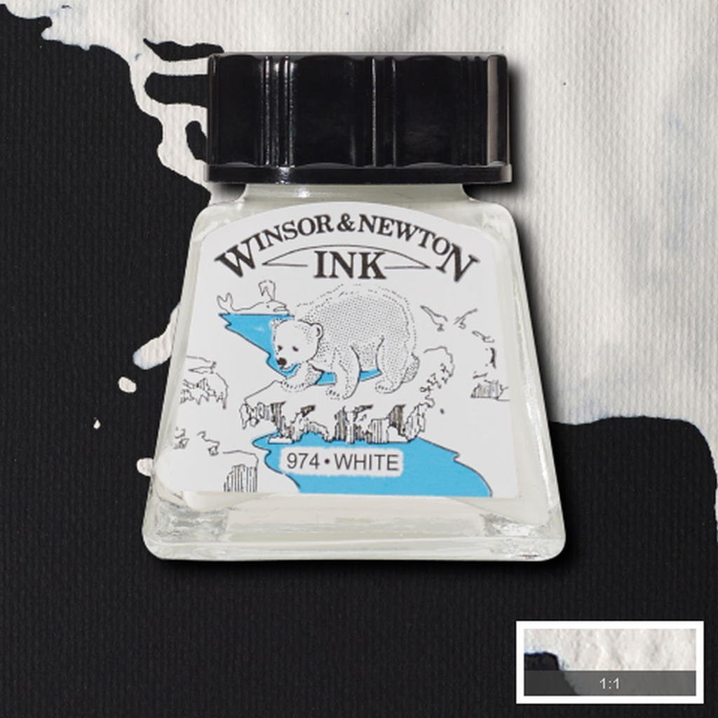 Winsor & Newton Drawing Ink 14ml White 