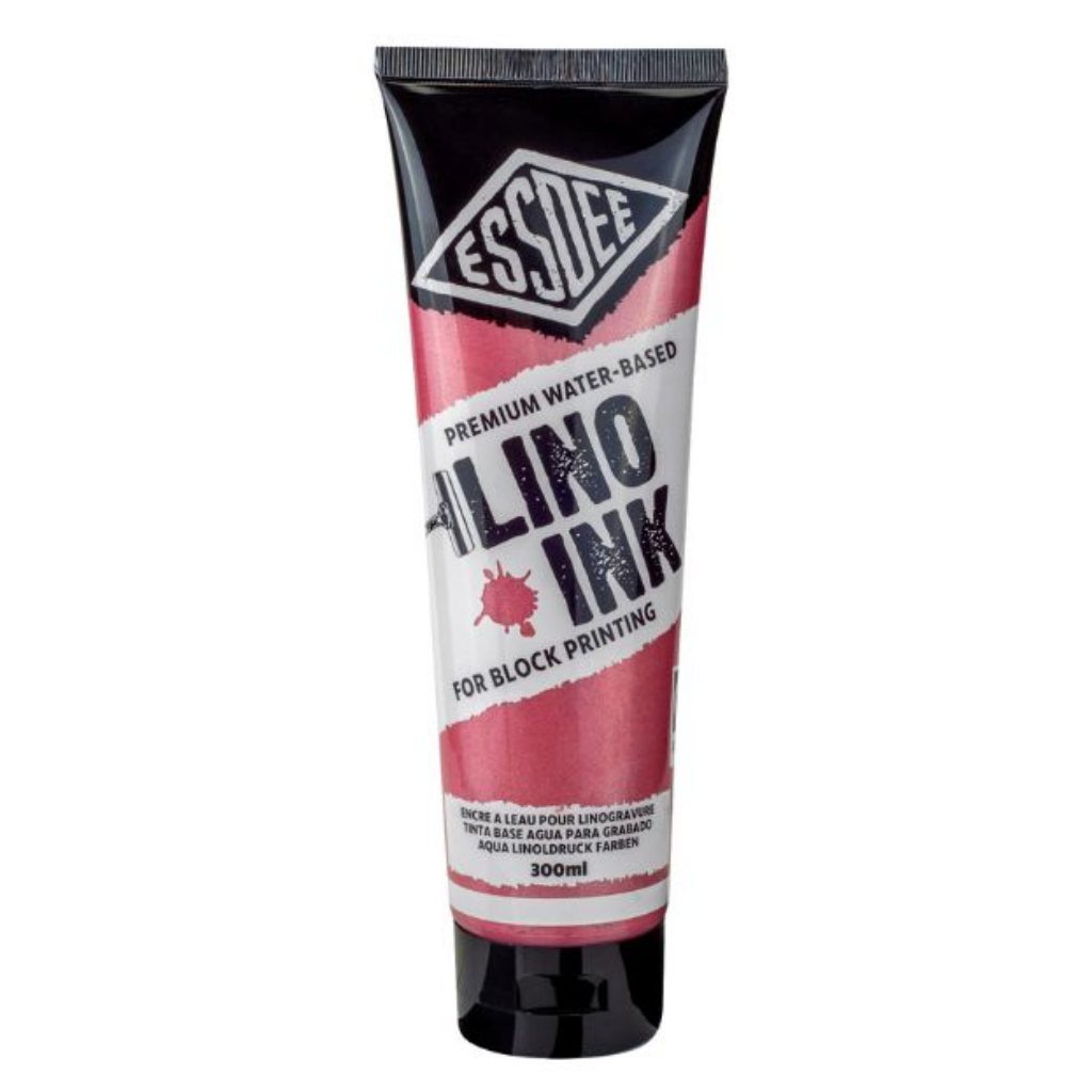 Essdee Block Printing Ink 300ml Pearlescent Red