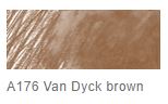 Faber Castell Goldfaber Aqua Pencil #176 Van Dyck Brown **ND**
