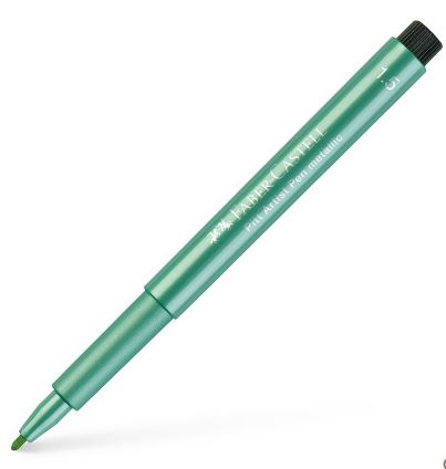 Faber Castell Pitt Pen Green Metallic 294