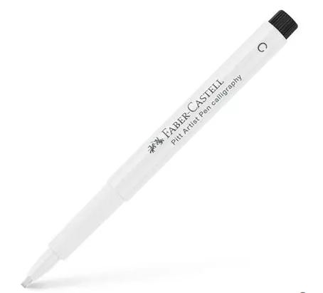 Faber Castell Pitt Pen White Calligraphy