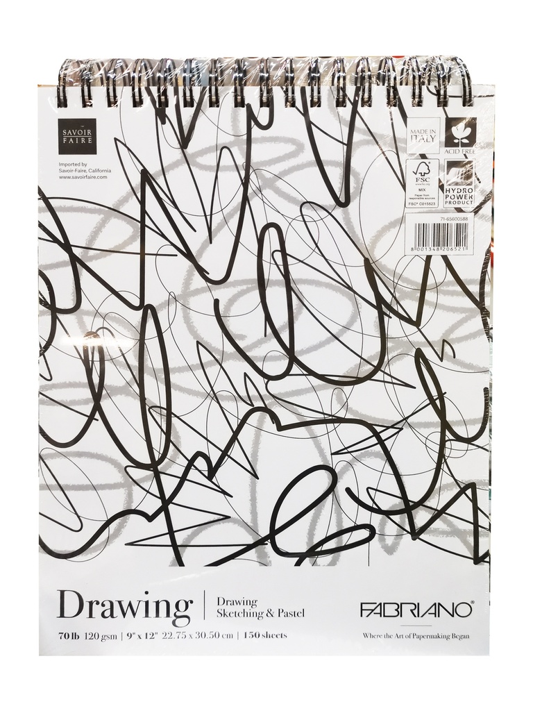 Fabriano Mega Pad - Drawing 9x12 150 shts **ND** $57.99 Value