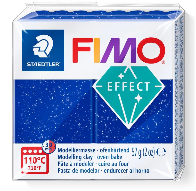 Fimo Effect Modelling Clay 2oz. Glitter Blue