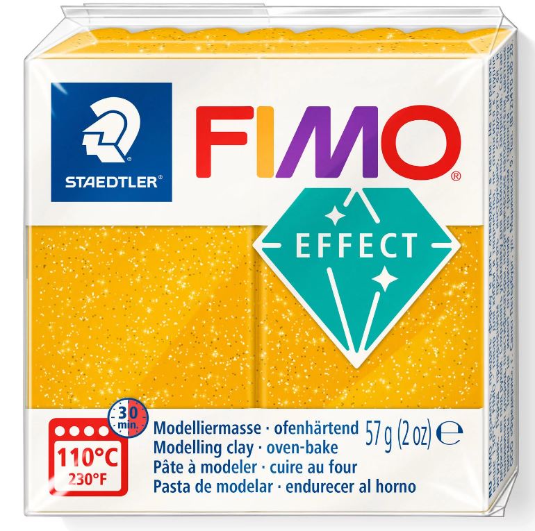 Fimo Effect Modelling Clay 2oz. Glitter Gold