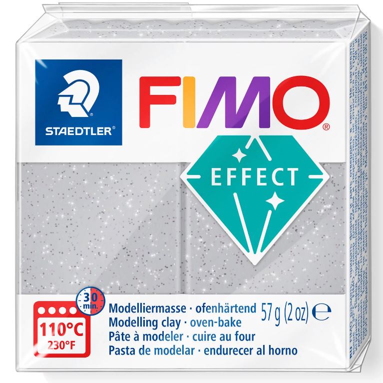 Fimo Effect Modelling Clay 2oz. Glitter Silver