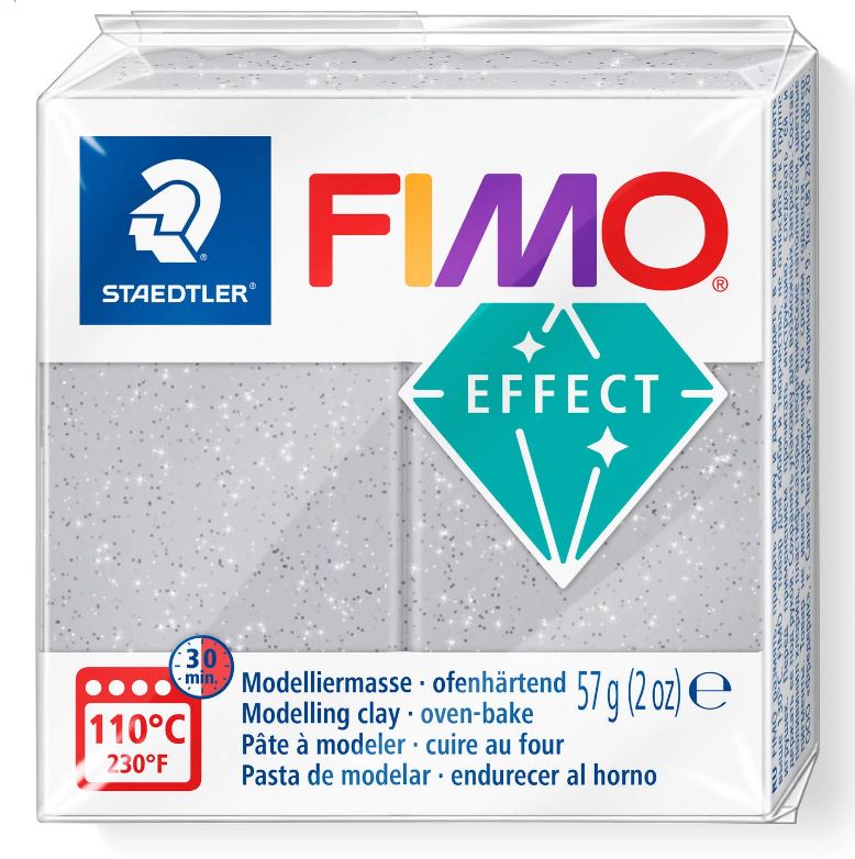 Fimo Effect Modelling Clay 2oz. Metallic Silver