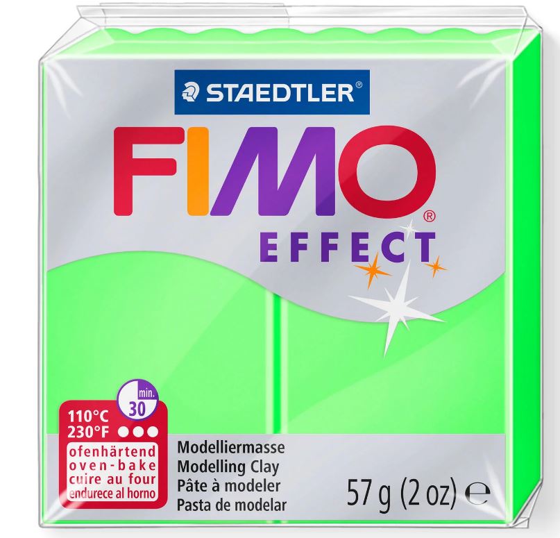 Fimo Effect Modelling Clay 2oz. Neon Green