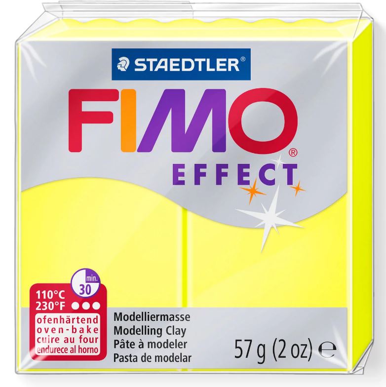 Fimo Effect Modelling Clay 2oz. Neon Yellow