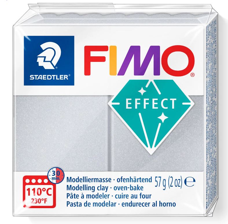 Fimo Effect Modelling Clay 2oz. Pearl Light Silver