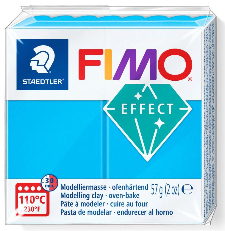 Fimo Effect Modelling Clay 2oz. Translucent Blue