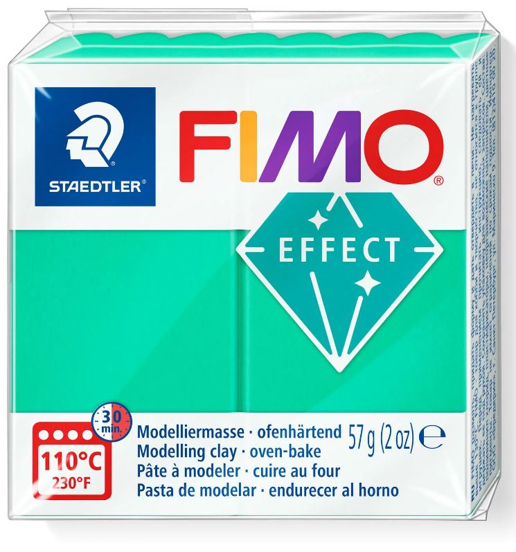 Fimo Effect Modelling Clay 2oz. Translucent Green