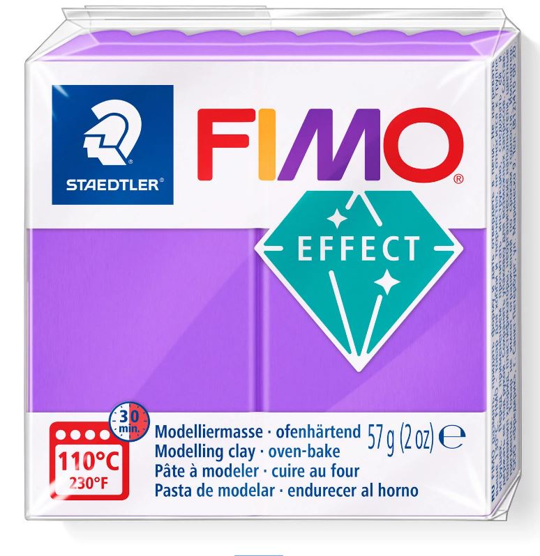 Fimo Effect Modelling Clay 2oz. Translucent Purple