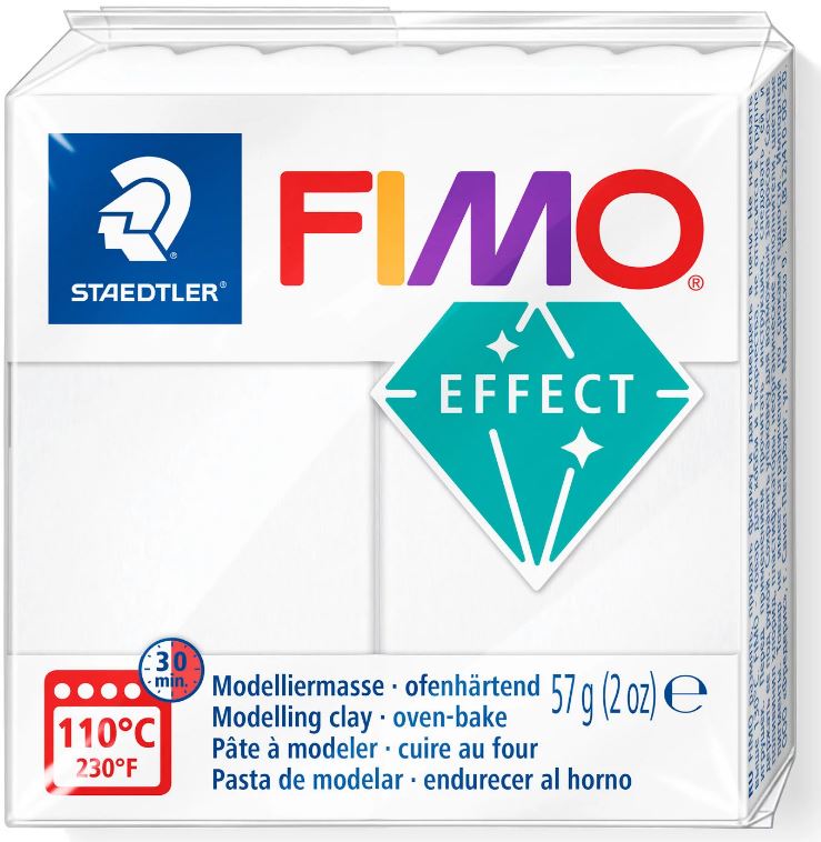 Fimo Effect Modelling Clay 2oz. Translucent White