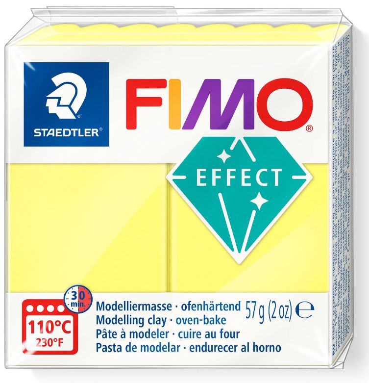 Fimo Effect Modelling Clay 2oz. Translucent Yellow
