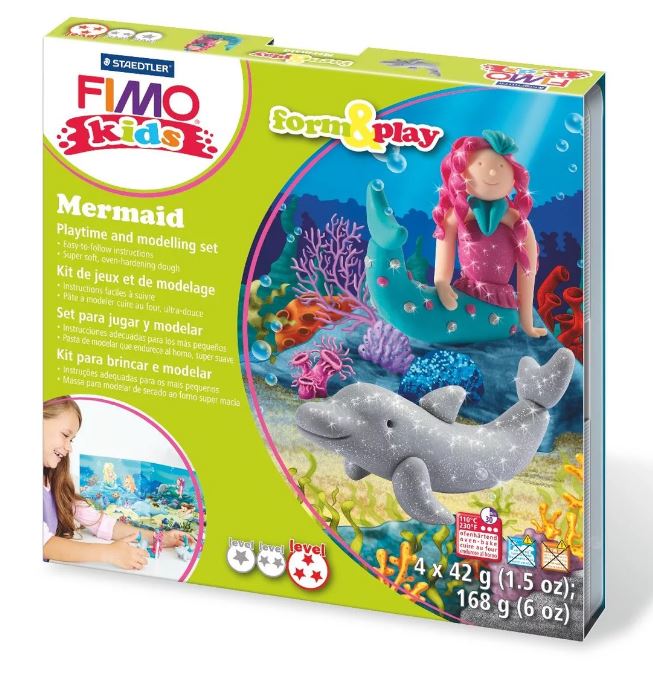 Fimo Kids Modelling Clay Play Set Mermaid