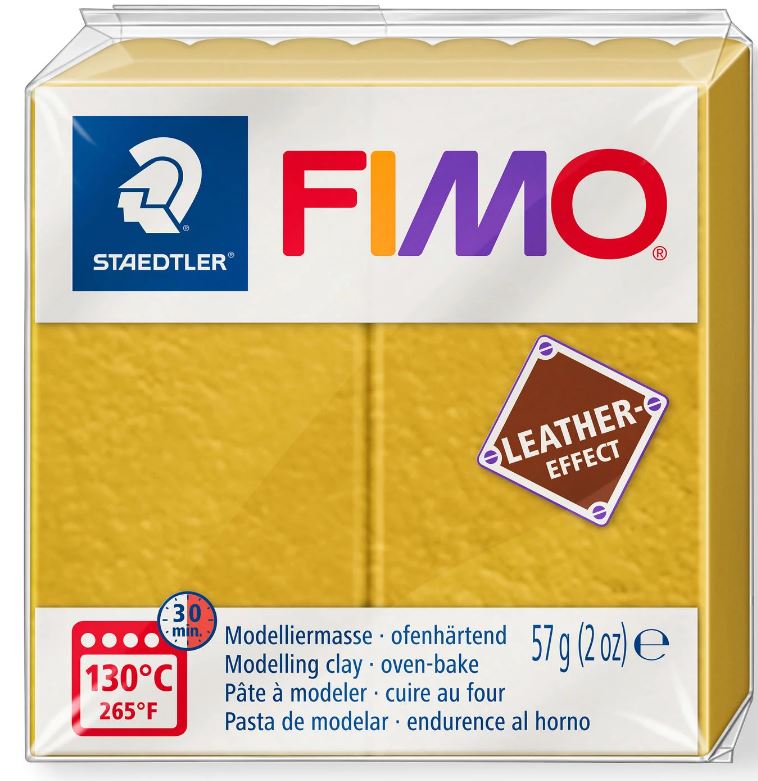 Fimo Leather Effect Modelling Clay 2oz. Ochre **ND**