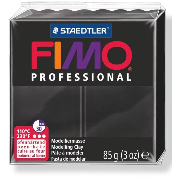 Fimo Professional Modelling Clay 2oz. Black