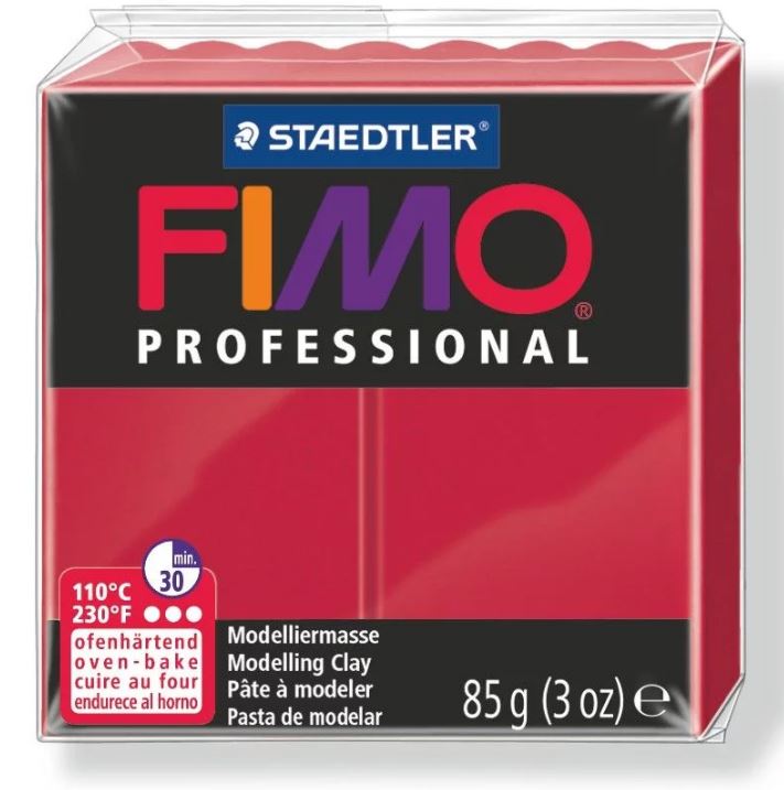 Fimo Professional Modelling Clay 2oz. Carmine