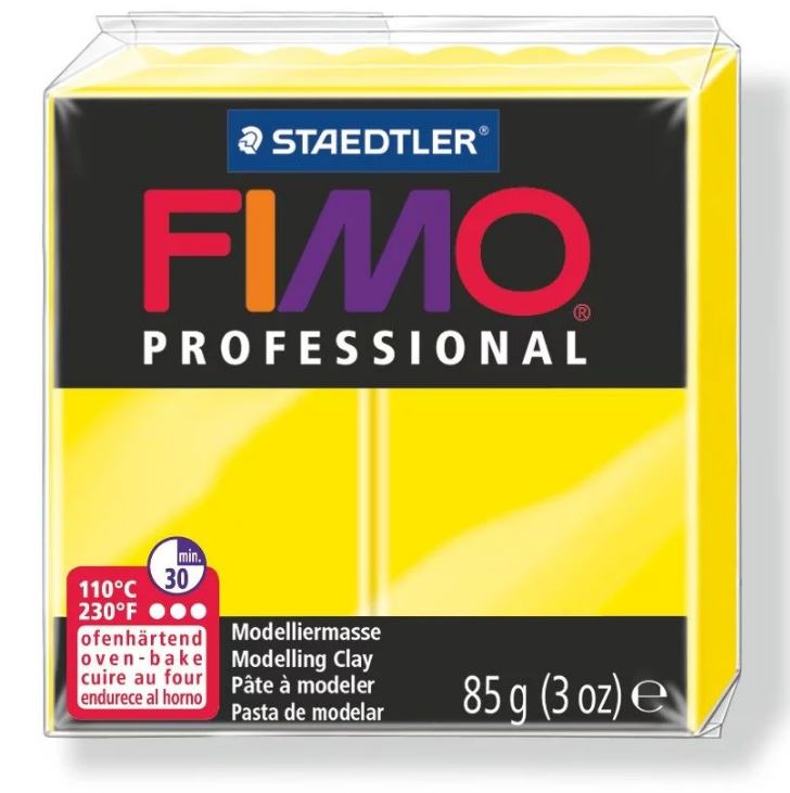 Fimo Professional Modelling Clay 2oz. Lemon Yellow