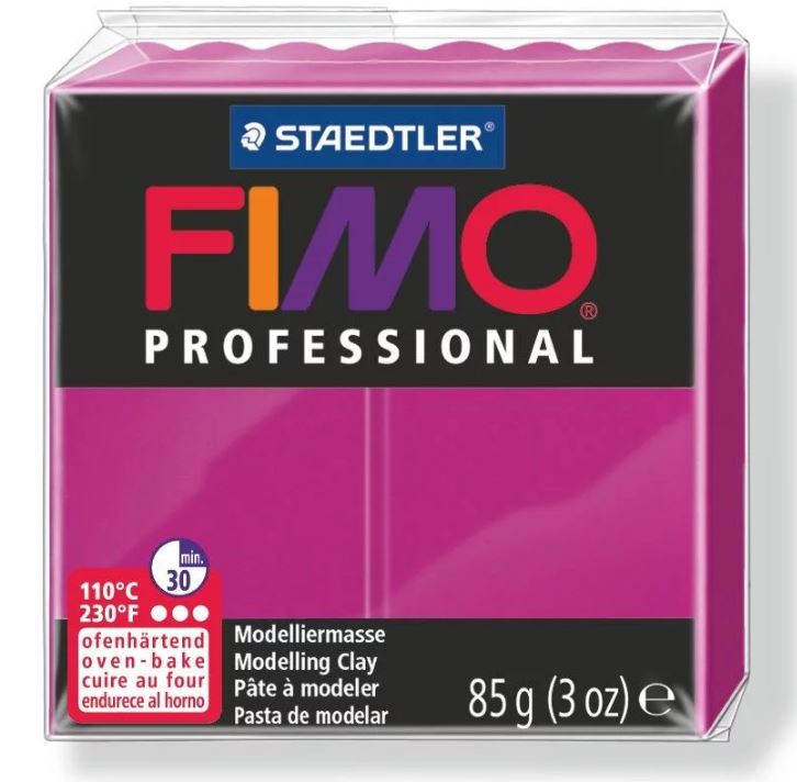 Fimo Professional Modelling Clay 2oz. True Magenta