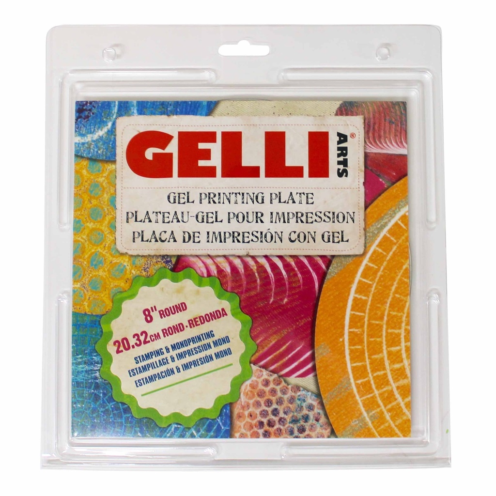 Gelli Arts Gel Printing Plate 8" Round - **ND**