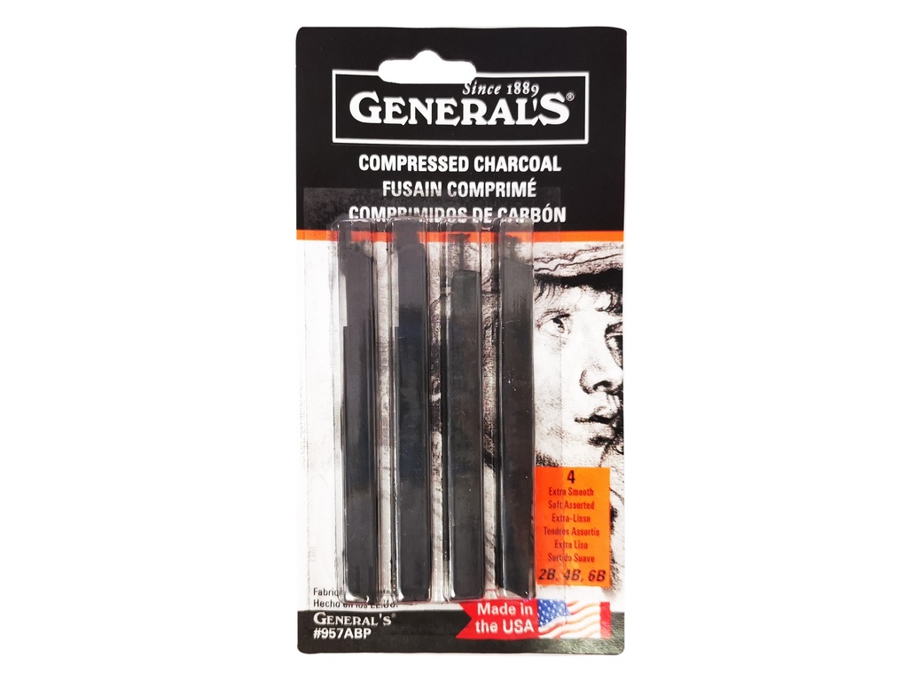 General Compressed Charcoal Pack Asst