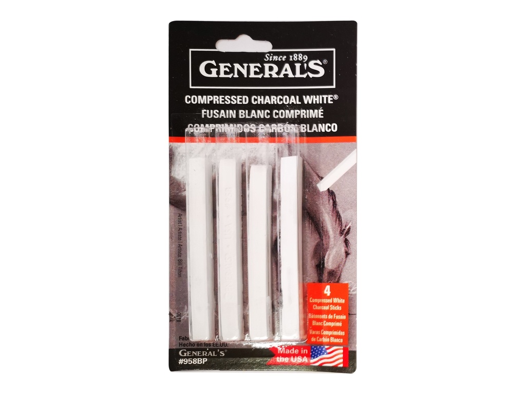 General Compressed Charcoal White Pack