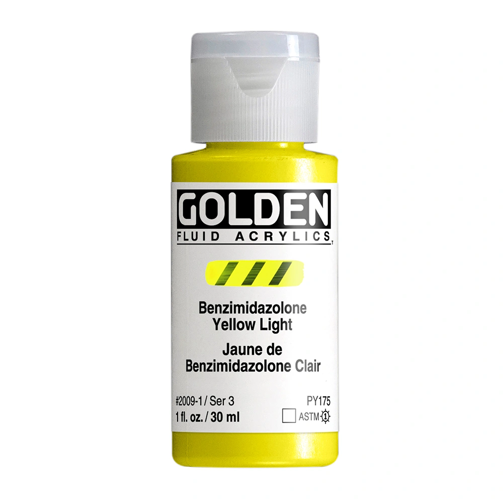 Golden Fluid 1oz. Benzimidazolone Yellow Light S3 **ND**