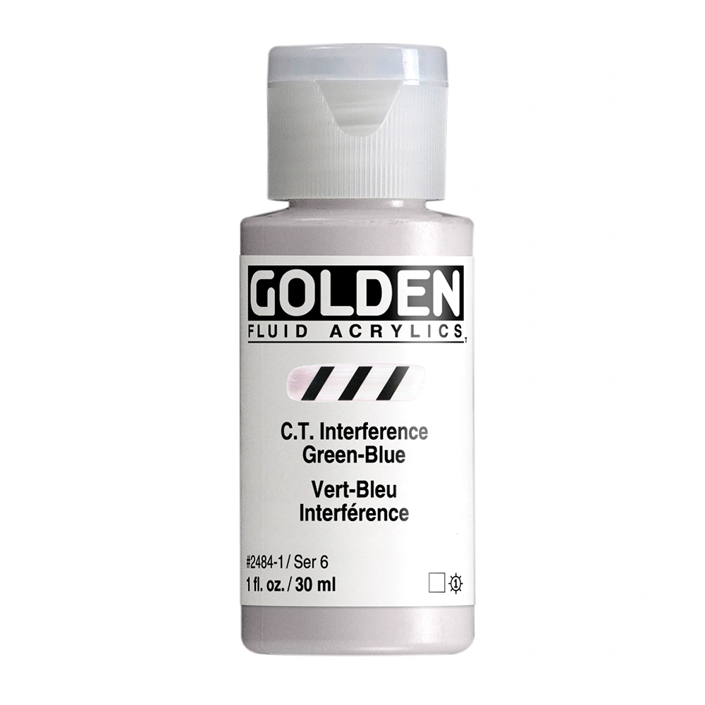 Golden Fluid 1oz. C.T. Interference Green-Blue S6 **ND**