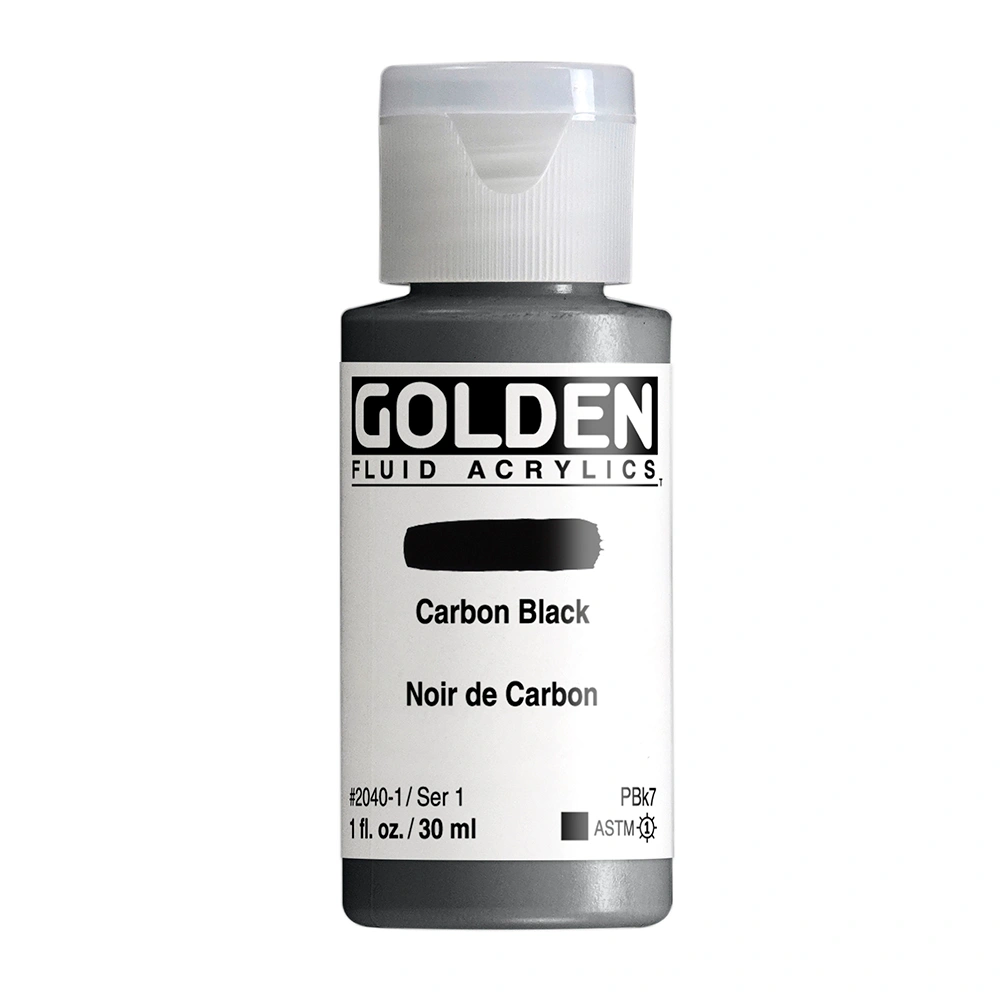 Golden Fluid 1oz. Carbon Black S1 **ND**