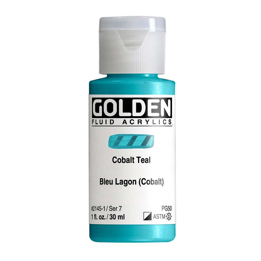 Golden Fluid 1oz. Cobalt Teal S7 **ND**