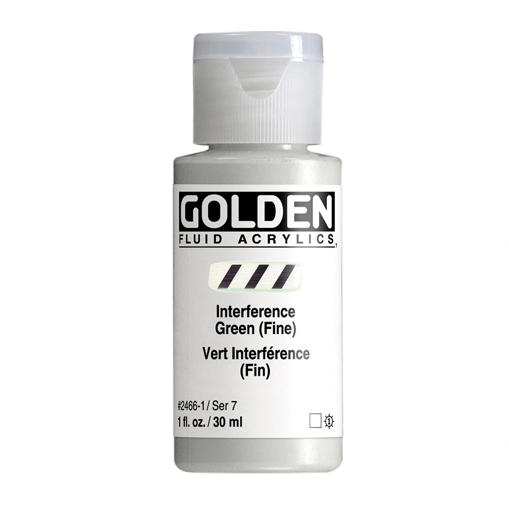 Golden Fluid 1oz. Interference Green Fine S7 **ND**